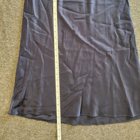 Quince Navy Blue Silk Slip Midi Dress S Spring Wedding Formal - Picture 6 of 8